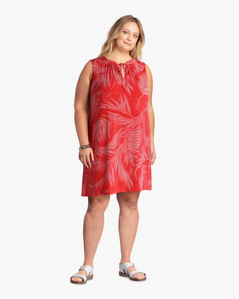 Plus size model with hourglass body shape wearing Jasmin Shift Dress by Sabrina Blue | Dia&Co | dia_product_style_image_id:113335
